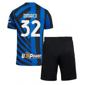 Inter Milan Federico Dimarco #32 Hemmakläder Barn 2024-25 Kortärmad (+ Korta byxor)